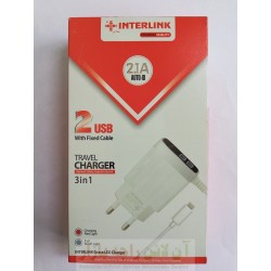 INTERLINK Auto ID Premium Charger 2.1A with Charging Indicator