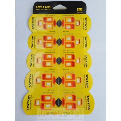TAYTON Micro Nano SIM Jackets Bundle of 10 Packs