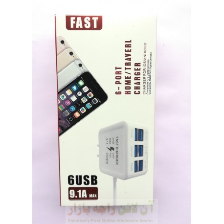 Powerful Fast 6USB Port 9.1A Micro 8600