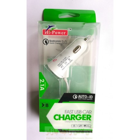Hi Power Fast Car Charger with Adaptive Auto ID Support