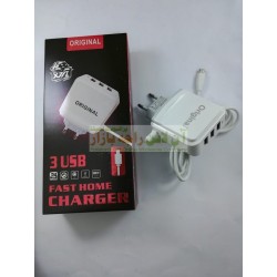 3USB Fast Home Original Charger 3.1A Micro 8600