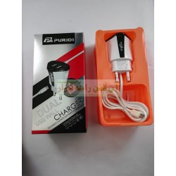 PURIDI Constant Current Charger Dual USB 2.4A Micro 8600