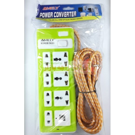 High Quality Power Extension Lead with Mobile Charger