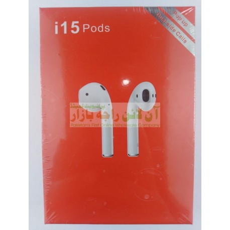 High Quality i-15 Air Pods Dual Side Calls