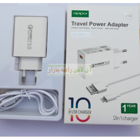 OPPO Fast & Safe 2in1 Power Adapter Quick Charge 3.0