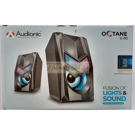 Audionic Compact Size Angled Design Stylish Computer Speaker Octane U-30