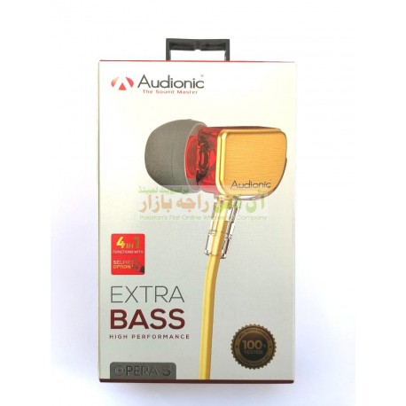 Audionic Opera-5 Extra Bass 4in1 Hands Free With Selfie Option