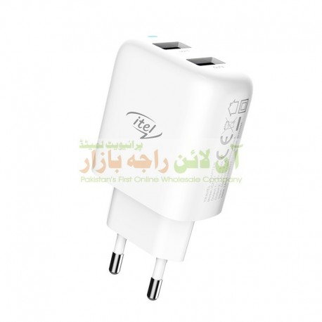 itel Original Dual USB 2.4A Fast Charger ICE-41