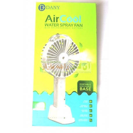 Dany High Quality Portable Air Cool Rechargeable Water Spray Fan