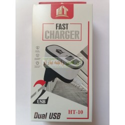 HT Stylish 2.1A Dual USB Fast Charger HT-10