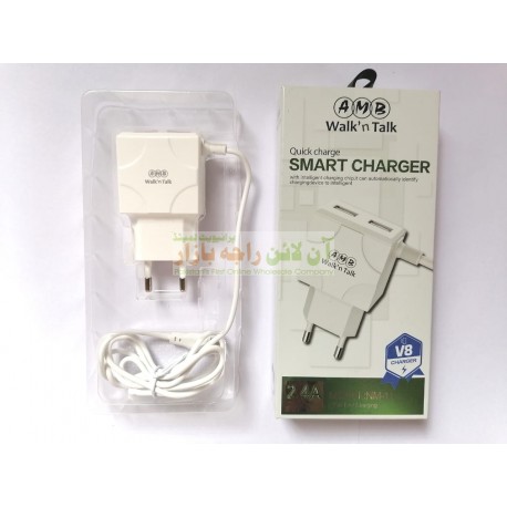 AMB Dual Port Quick & Smart Micro 8600 Charger NM-11