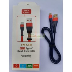 FM Gold PS-003 Quick Charge Flat Data Cable Type C