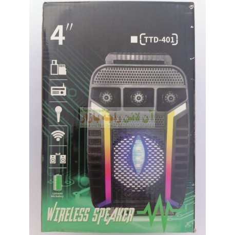 Thunder Sound Stylish Colorful Lights Wireless Mp3 Speaker TTD-401