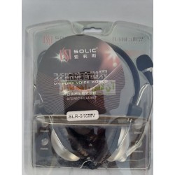 Solic Pure Voice Chrome Computer Headphone SLR-916