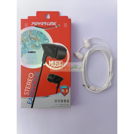 Power Link Extra Bass Stereo Earphone PL-3